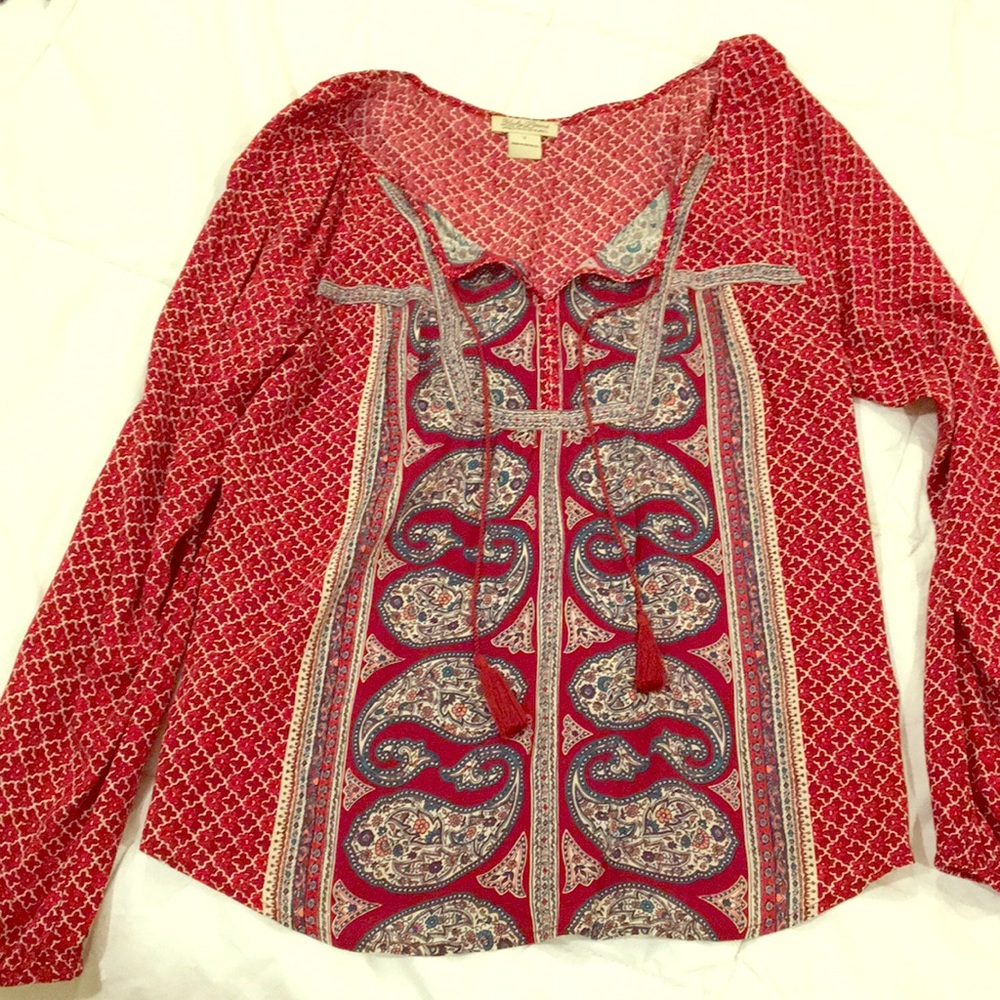 Lucky brand long sleeve blouse